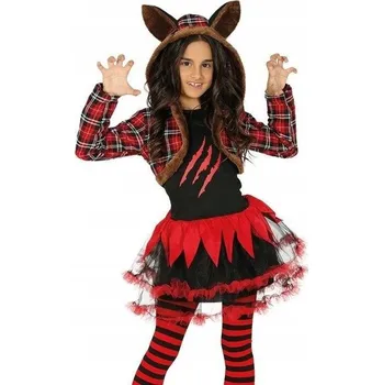 Karnevalový kostým KOSTÝM VLČICE PŘEVLEK HALLOWEEN KOMBINEZA - VELIKOST 116