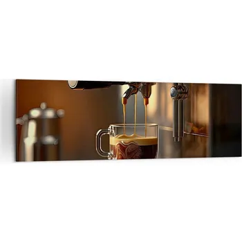 Obraz Velký obraz do obýváku XXL 160x50 káva moderní fotoobraz na plátně obrazy