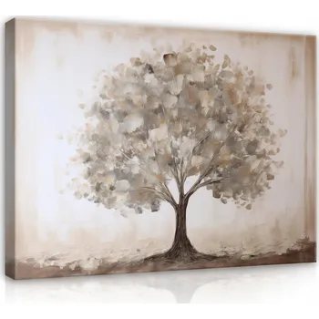 Obraz OBRAZ NA PLÁTNĚ ABSTRAKCE STROM VINTAGE NA ZEĎ DO LOŽNICE OBÝVÁKU 120x80