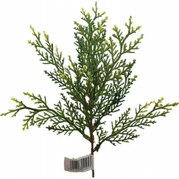 umělá květina TUJE Jehličnatá větvička PRO ARANŽMÁ 42 CM