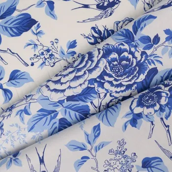 Bavlněný popelín Sissi modrý