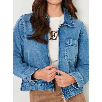 Dámská casual bunda Sinsay - Džínová bunda - modrá - 671DB-55J - 671DB-55J-XXS