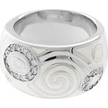 Nerezový prsten Helica (velikost 60) - stříbrné barvy