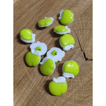 Knoflík Knoflík dětský jablíčko barva zelená