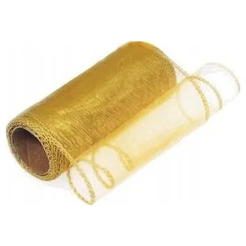 Obraz Organza 12 cm x 9 cm hladká, zlatá