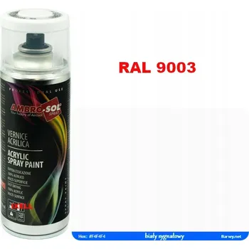 Barva ve spreji BÍLÝ LAK VE SPREJI RAL 9016 LESK AMBROSOL 1233