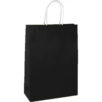 Dárková taška Papírová taška Allbag 240x100x340 mm ČERNÁ PREMIUM 5 ks