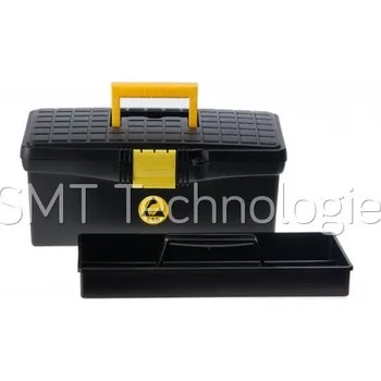 ESD kufřík na nářadí StaticTec, 35x18x15cm, černý - 100104001596