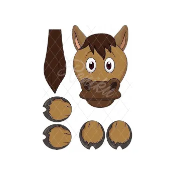 Jedlá dekorace na dort KONÍK, VARIANTA Jedlý papír 303