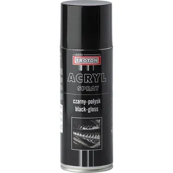 Barva ve spreji Troton černý akrylový lak ve spreji, lesklý, 400 ml