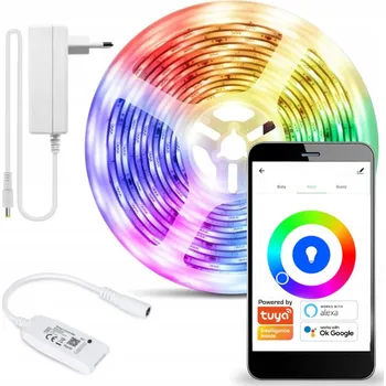 LED páska LED pásek WIFI SMD5050 5M RGB BAREVNÝ TUYA SMART