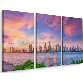 Obraz Obraz MIAMI Florida Západ Slunce 3D Efekt 120x80