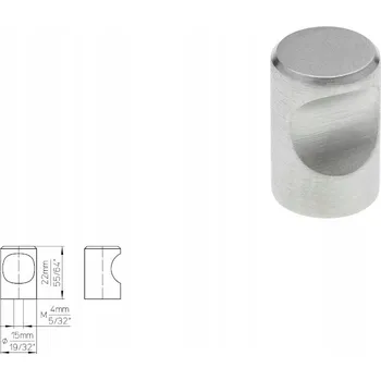 Nábytková úchytka SIRO 1404-15N1 nerezová ocel