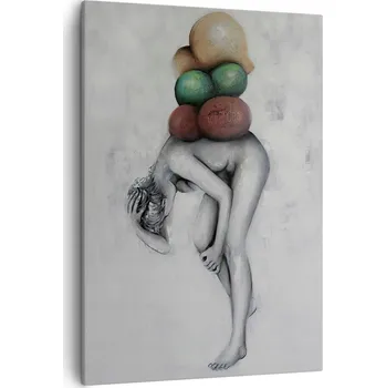 Obraz Obraz na plátně do obývacího pokoje ložnice 50x70 street art obrazy na zeď