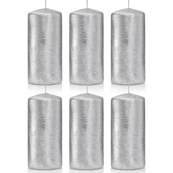 Svíčka Tradiční parafínová svíčka bez vůně Drobo 6 ks