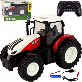 RC model auta VELKÝ TRAKTOR NA DÁLKOVÉ OVLÁDÁNÍ RC LED SVĚTLO