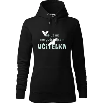 Dámská mikina DOBRÝ TRIKO Dámská mikina s potiskem Jsem učitelka Velikost dámské mikiny: M, Barva: Černá