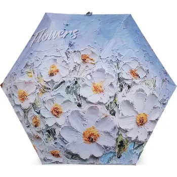 Deštník Dámský mini skládací deštník Varianta: 2 modrá holubí, Balení: 1 ks