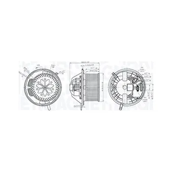 Ventilátor topení a klimatizace vnitřní ventilátor MAGNETI MARELLI 069412760010