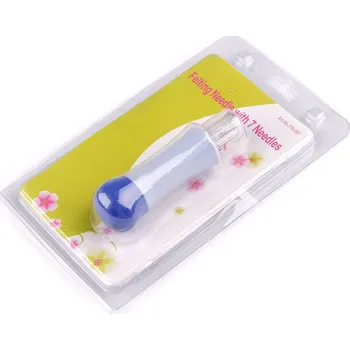 Pero na plstění s jehlami Varianta: modrá, Balení: 1 ks