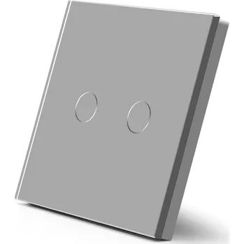 vypínač DOTYKOVÝ SPÍNAČ SVĚTLA DVOJITÝ 2K SKLENĚNÝ VYPÍNAČ