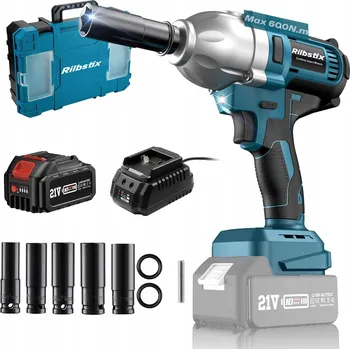 Aku rázový utahovák na kola 21V 1/2" s akumulátorem 4.0Ah