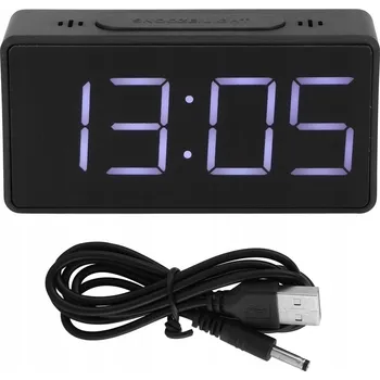 Hodiny Elektronické LED hodiny s budíkem a funkcí odloženého buzení (Černé)