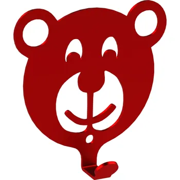 Věšák Šatní ramínko kovový Domer odstíny červené