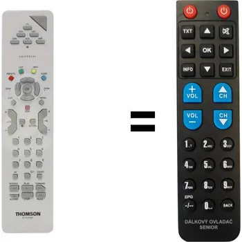 Dálkový ovladač Thomson 42PB020S5 náhradní dálkový ovladač pro seniory.