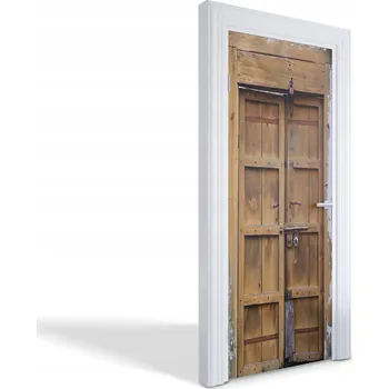 Obraz Samolepka na dveře Staré dřevěné dveře 75x205 cm Architektura