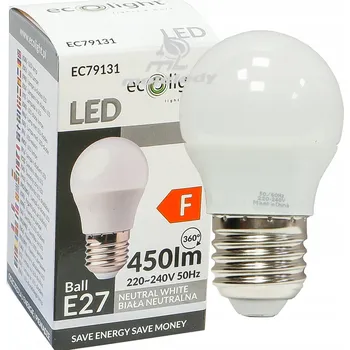 Žárovka LED žárovka GOLF BALL E27 5W 4000K 450lm P45 kulová