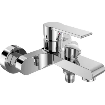 Vodovodní baterie Mereo Vanová nástěnná baterie, Dita, 150 mm, bez příslušenství, chrom CBE90104D