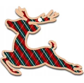 Obraz VÁNOČNÍ OZDOBY NA STROMEČEK DŘEVĚNÉ D55 sob