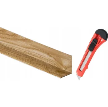 Podlahová lišta Lišta Cezar PVC 24 x 28 délka 500 cm dub