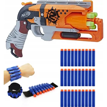 Dětská zbraň NERF ZOMBIE RAKETOMET HAMMERSHOT REVOLVER + PŘÍSLUŠENSTVÍ