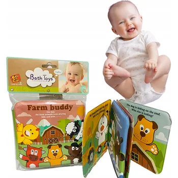 Hračka pro nejmenší EDUKAČNÍ KNÍŽKA PRO MIMINKA DO KOUPELE NA FARMĚ