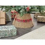 Vánoční stromek kryt na stojan přírodní mořská tráva ruční ⌀45 cm Boho kulatý domácí doplňky kryt kmene stromečku vánoce Beliani