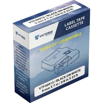 Pásek do tiskárny Páska, černá na bílé, 9 mm x 7 m, VICTORIA TECHNOLOGY