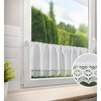 Dekorační krátká vitrážová záclona do kuchyně GABIJA 150x30 cm MyBestHome