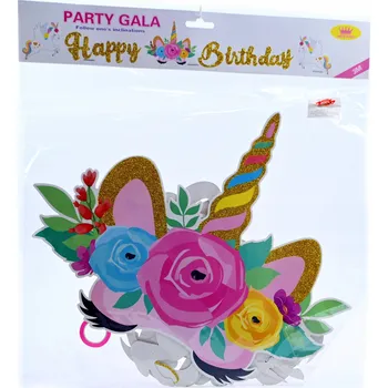 BANNER JEDNOROŽEC GIRLANDA K NAROZENINÁM