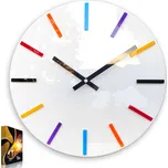 Nástěnné hodiny ModernClock bílé 32 cm