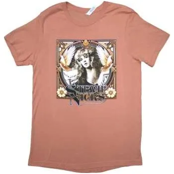Merch Stevie Nicks: Stevie Nicks Ladies T-shirt: Tour '24 Retro Photo (orange) (back Print & Ex-tour) (small) S
