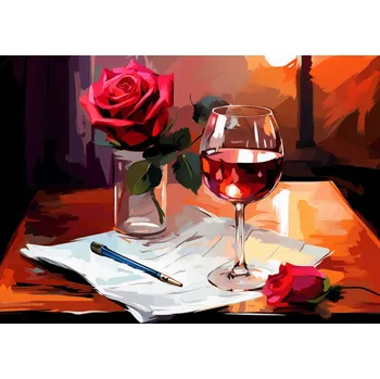 Plakát Plakát Poetický večer bez rámu 42 x 29,7 cm