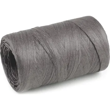 Příze Lýko rafie přírodní, k pletení tašek, šíře 5-8 mm Varianta: 9 šedá, Balení: 10 ks