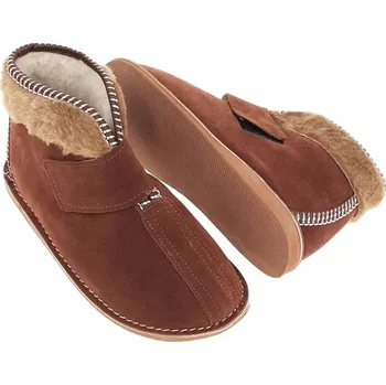 Dámská obuv Pantofle Kožené Pantofle Vysoké Vlněné Papuče Velikost 36