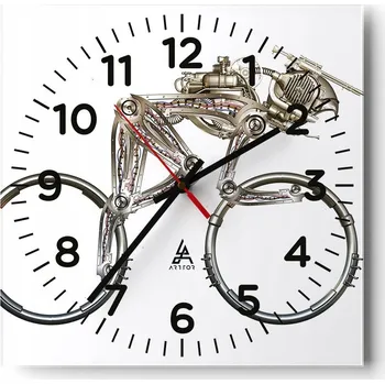 Hodiny Kuchyňské nástěnné hodiny 30x30 Abstrakce Skleněné hodiny do obýváku Moderní Tiché