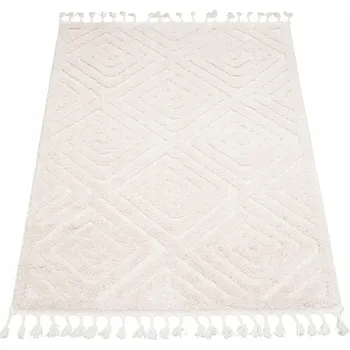 Koberec KOBEREC SHAGGY BOHO DO OBÝVÁKU LOŽNICE MĚKKÝ VLAS SILNÝ S TŘÁSNĚMI 120X170