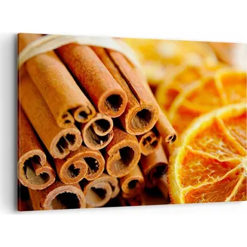 Obraz Velký obraz do obýváku 120x80 pomeranč moderní plátno obrazy