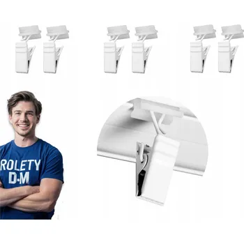 Příslušenství pro záclonu a závěs Žabky na garnýž hliníkové 10 Ks. kluzák bezbarvé