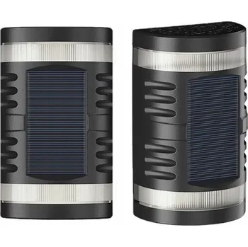 Nástěnné svítidlo Solární nástěnné svítidlo Decorya černé se soumrakovým senzorem 1 W IP65 80 lm